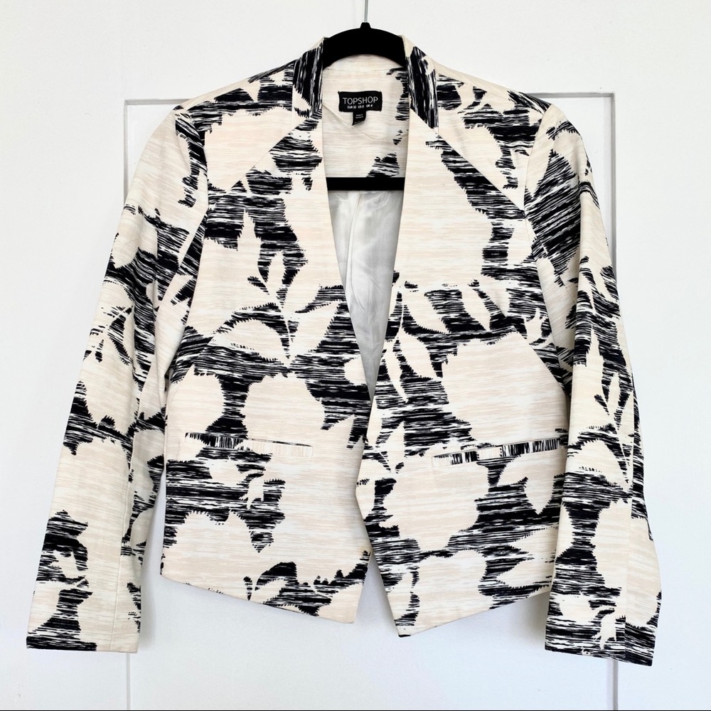 Topshop Floral Blazer
